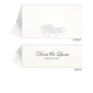  170 Personalized Place Cards   Horse Wisper Bronze Office 