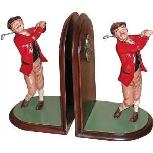  AFD Golfer Swing Bookends