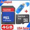 Sandisk 8GB MicroSD MicroSDHC Micro SD SDHC TF Flash Memory Card 