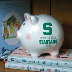   of 3 NCAA Born To Be A Spartans Fan Piggy Banks