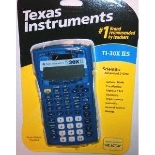 Texas Instruments TI 30X IIS 2 Line Scientific Calculator [Rare Blue 
