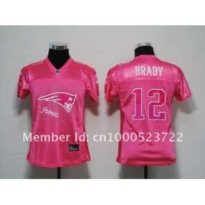   #12 tom brady women pink jersey 