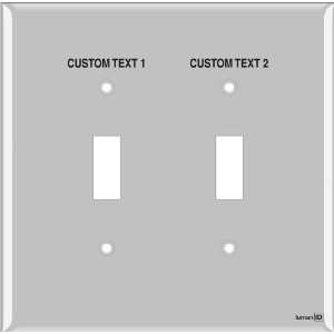   Light Switch Labels 2 Toggle (plastic   midway size)
