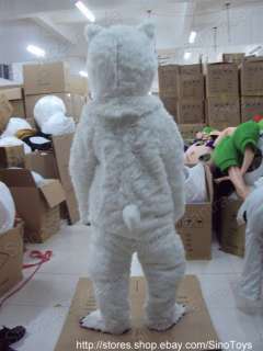 Polar Bear Mascot Costume Fancy Dress Outfit EPE  