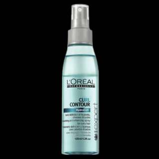 Apply Curl Contour Spray to wet/dry hair and style as desired .