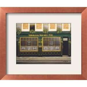  Sherlock Holmes Pub, Pre made Frame by Andre Renoux, 26x22 