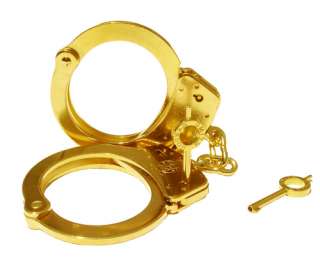 24K Gold Smith & Wesson Handcuffs NIB  