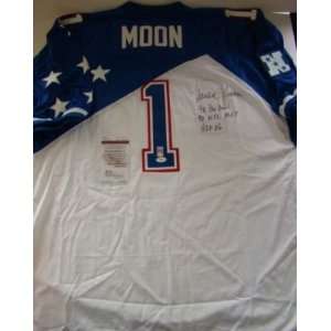  Warren Moon Signed Uniform   95 Pro Bowl MN 1 3 INSC JSA 
