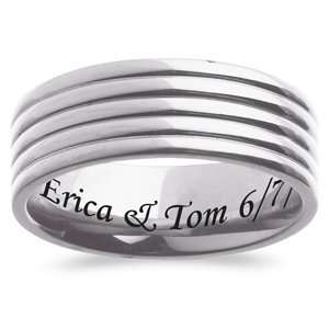  Mens Titanium Engraved Purity Band, Size 12 Jewelry