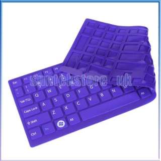 Purple Soft Keyboard Cover Skin For Sony VAIO EB 15.5  