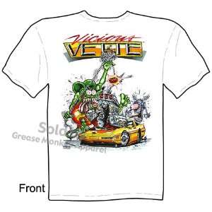   Daddy Clothing Corvette Vicious Vette Rat Fink T Shirt Ed Roth T Shirt