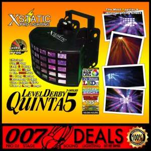 QUINTA 5 EFFECT LIGHT LEVEL DERBY PRO DJ CLUB STAGE DANCE LIGHTING X 