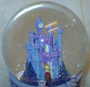 disney cinderella staircase snowglobe snowblower music lites detail 