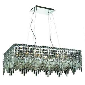 Ibiza Design 16 Light Rectangular 32 Adjustable Pendant Chandelier 