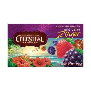  Celestial Seasonings Kosher Wild Berry Zinger 20 Bag 
