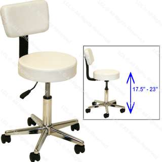 WHITE MASSAGE FACIAL BED CHAIR TABLE STOOL SPA BARBER BEAUTY SALON 