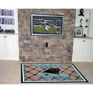   Exclusive By FANMATS NFL   Carolina Panthers 5 x 8 Rug