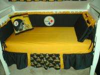 Baby Nursery Crib Bedding Set w/Pittsburgh Steelers NEW  