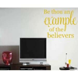Be Thou an Example of the Believers Religious Inspirational Vinyl Wall 