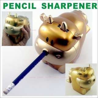   Gold Pencil Sharpener Big stationery desk hand student lovely children