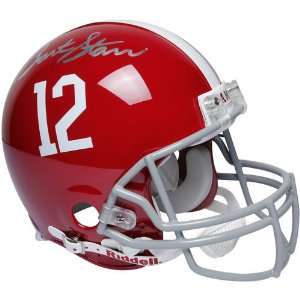 NCAA Riddell Alabama Crimson Tide #12 Bart Starr Autographed Full Size 