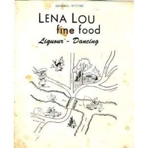  Lena Lou Menu Grand Rapids MI 1940s King Coffee 