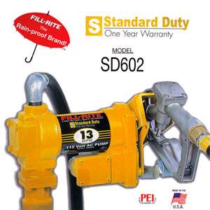 This standard duty pump delivers up to 13 GPM/49 LPM of fluid. The 