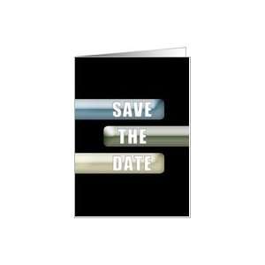  Save the Date Wedding Invitation, Blue Green and Tan on 