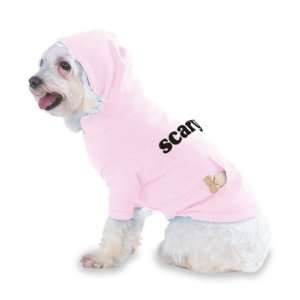 scary Hooded (Hoody) T Shirt with pocket for your Dog or Cat Medium Lt 