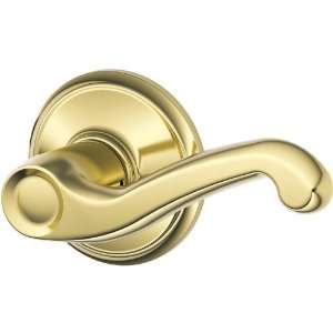 Schlage S210RDFLA605RH Polished Brass S200 Series Flair Right Handed 