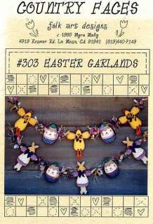 Easter Garlands  Folk Art Designs Tole Painting Pattern Packet Eggs 