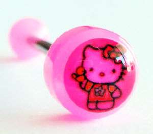 Hello Kitty Collection* 14G Tongue Ring Body Jewellery  