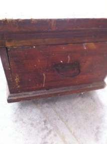 Vintage Wood Wooden Fitted Tool Chest Box Full Of Tools With Trays And 