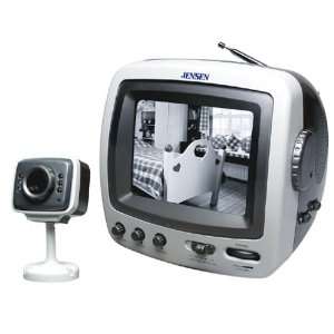    150 5 Black & White TV w/ Security Monitor & Camera Electronics