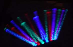 96 pcs Multi Color Flashing LED Light Glow Wand Stick *  