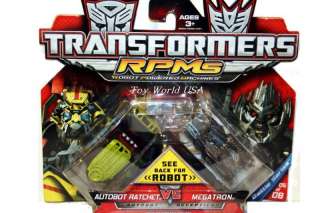 Transformers RPMS Autobot Ratchet vs Megatron Vehicle  
