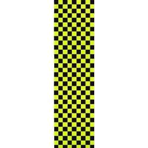  Black Diamond Skateboard Grip Tape Sheet Yellow Checker 