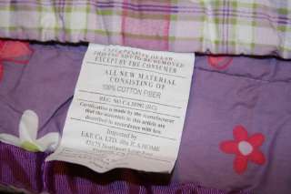 Circo Purple Happy Flower Twin Quilt Sham 7 pc bedding set  