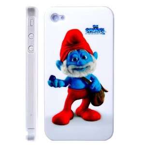  The Smurfs Dad Lan Pattern Hard Case Cover for iPhone 4 