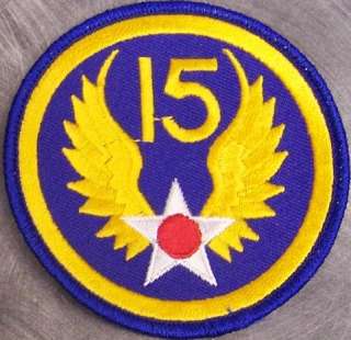 Embroidered Military Patch 15th Air Force NEW  