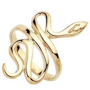  18K Gold Plated Snake Band Ring   Size 6 Jewelry