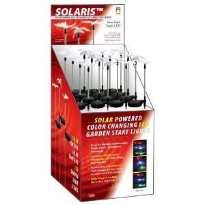  Solar Garden Stakes with Color Changing LED Lights (6 