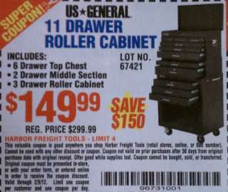   Drawer Roller Tool Cabinet Locking Box Harbor Freight Toolbox  