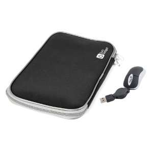  DURAGADGET Black 16 Neoprene Laptop Zip Case With USB Mini 