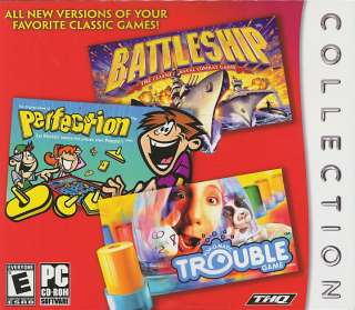   , PERFECTION, TROUBLE 3x Hasbro PC Games NEW 755142712808  