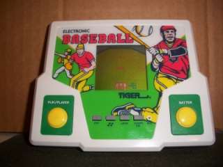 HANDHELD GAME, ELECTRONIC BASEBALL, VINTAGE, TIGER, COLLECTIBLE, 1987 