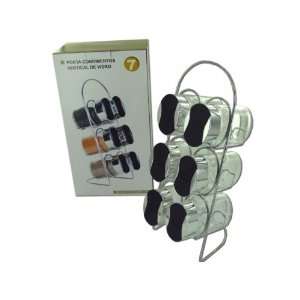 Bulk Pack of 9   Sleek spice rack with 6 spice bottles (Each) By Bulk 