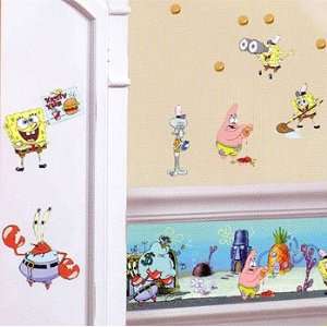  Patrick Spongebob Wall Border   Krusty Krab Kids Room Wallpaper 