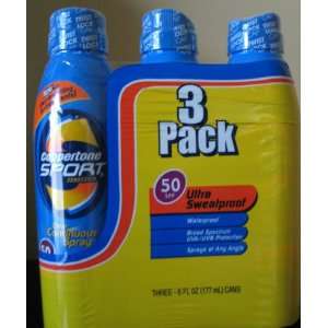   50, ultra sweatproff, 6 oz clear continuous spray (pack of 3) Beauty