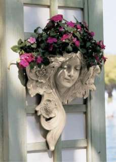 Art Nouveau French Lady Wall Sculpture Greenman  